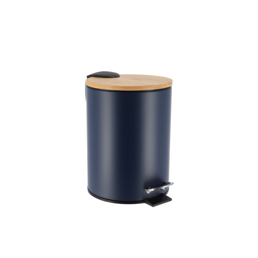 Poubelle Prestige Avec Frein De Chute 3L - Bleu Salle de Bain