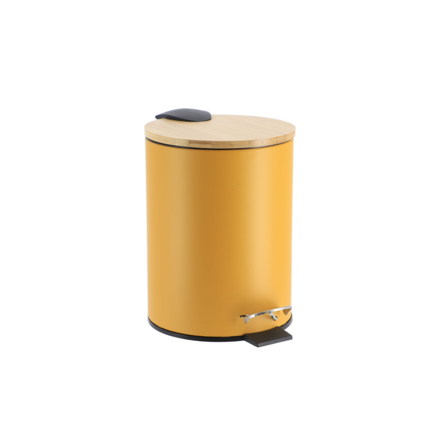 Poubelle Prestige Avec Frein De Chute 3L - Moutarde Salle de Bain