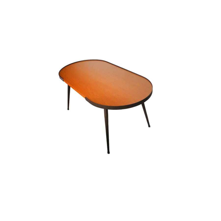 Table Basse Zen 90X45X40Cm - Noir / Marron Soldes été