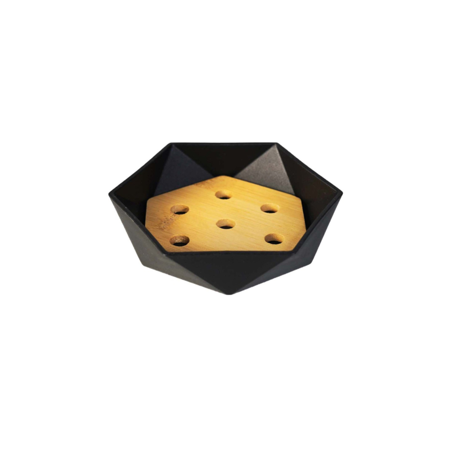 Porte - Savon En Polypropylène - Noir Accessoires salle de bain