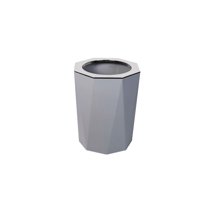 Poubelle 5L 25Cm - Gris Accessoires salle de bain