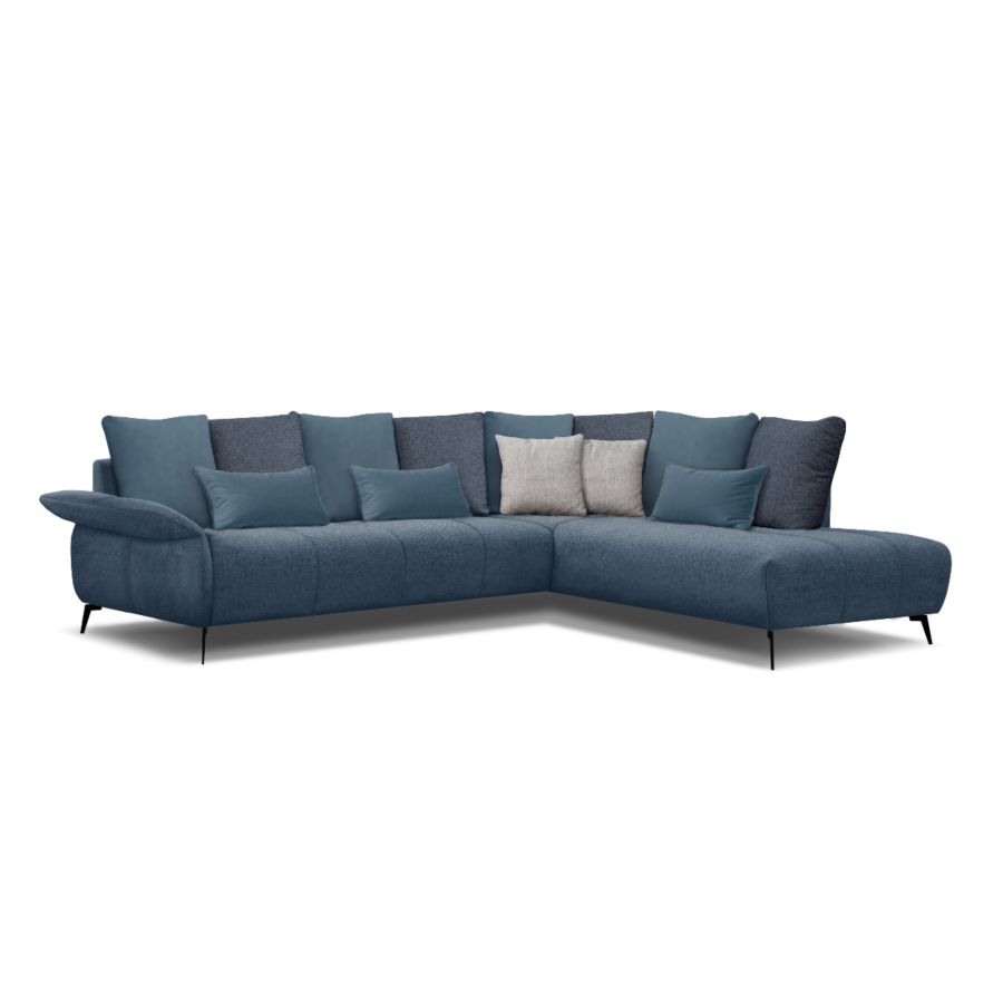 Canape D'Angle Droit Dressen - Bleu Essentiel HIVER