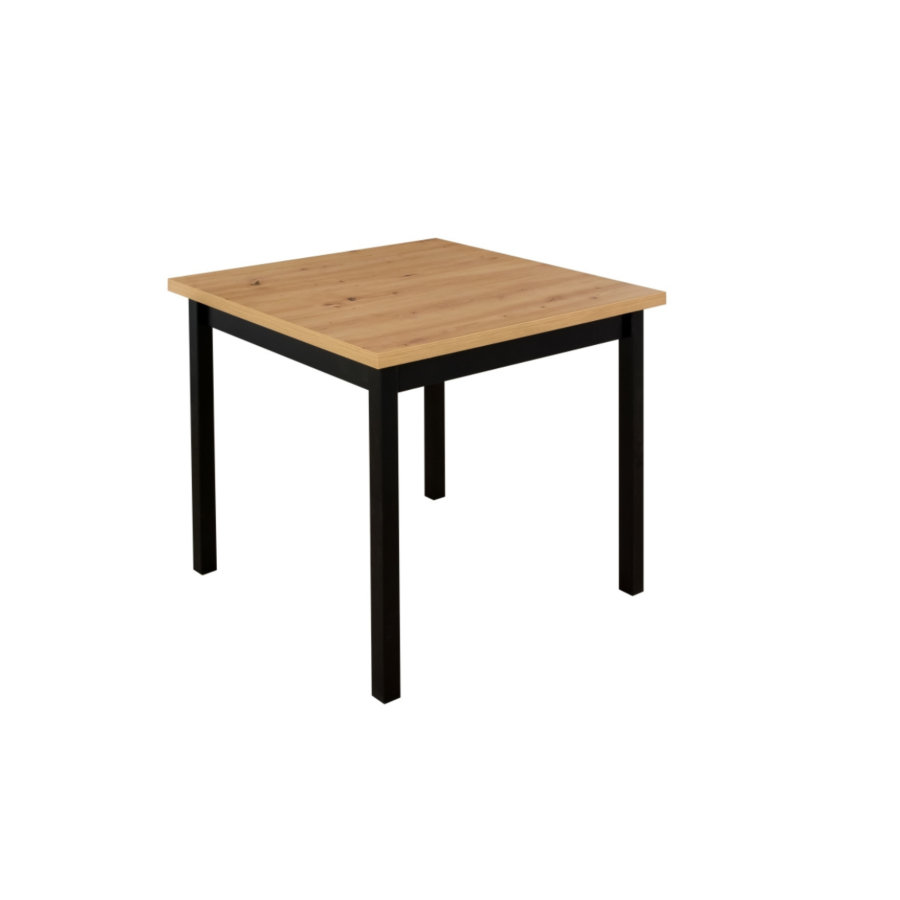 Table À Manger Max Avec Piètement Noir - Noyer Clair Tables à manger