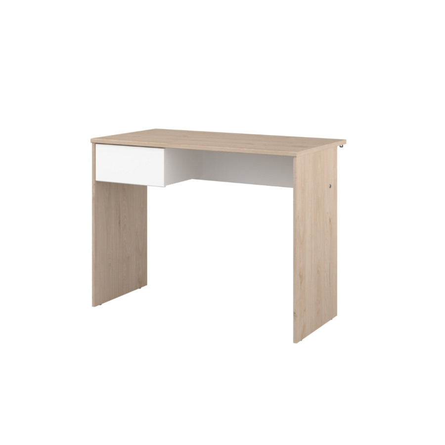 Bureau Étoile 1 Tiroir - Chêne / Blanc Chambre enfant