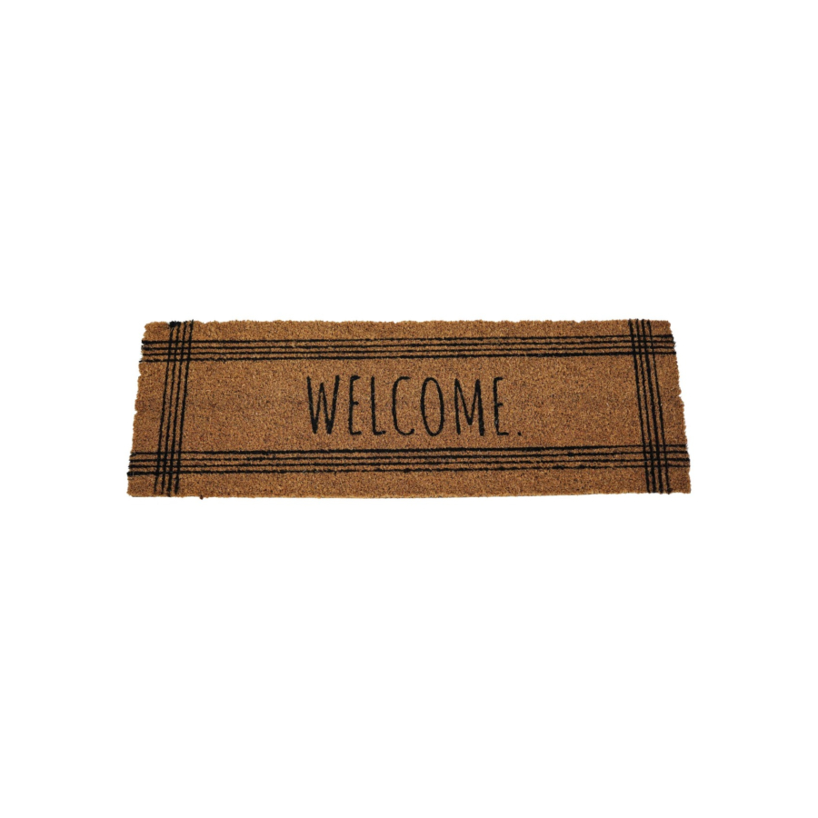 Paillasson Basic Welcome - Marron Paillassons