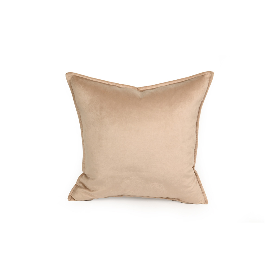 Coussin Carré Velours - Taupe Textile Ramadan