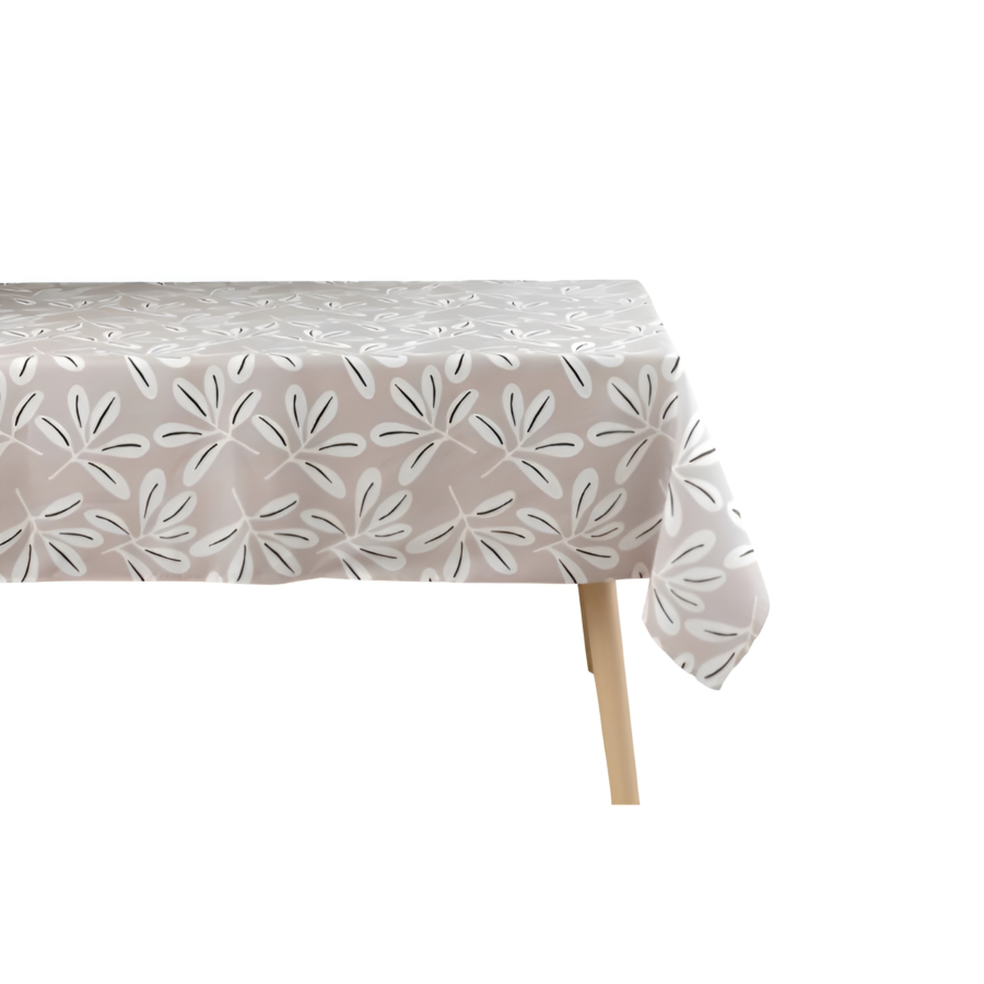 Nappe Sandy Microfibre Imprimée 140X240Cm - Beige Nappe et serviettes