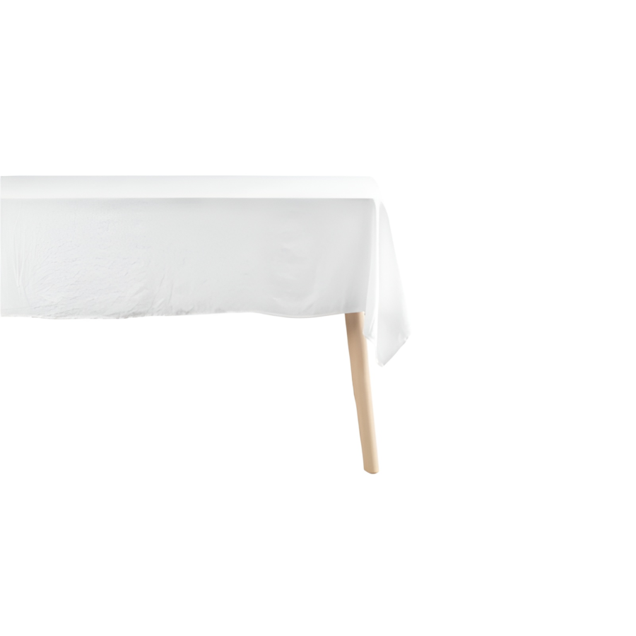 Nappe Suzy Microfibre Unie 140X240Cm - Blanc Textile