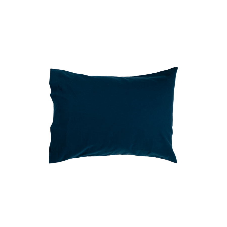 Taie D’Oreiller Uni 50X70Cm - Bleu Marine Textile