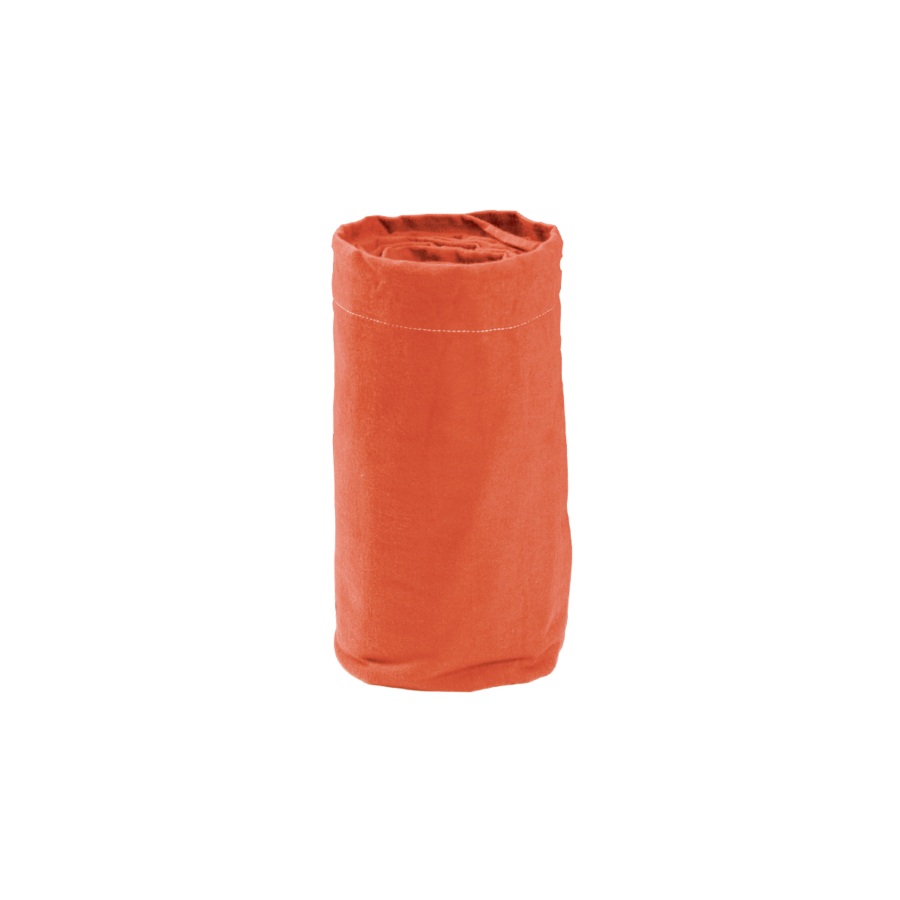 Drap Housse Uni Flanelle 160X200Cm - Terracota Textile
