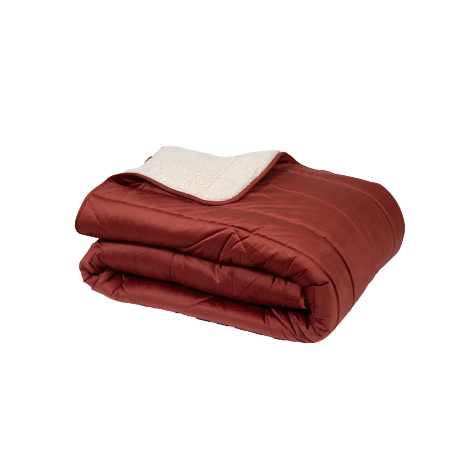 Couette Velvet Uni 220X240Cm - Bordeaux Textile