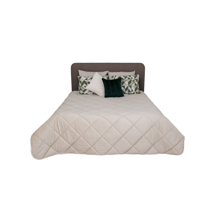 Couette Velvet Uni - Beige Textile