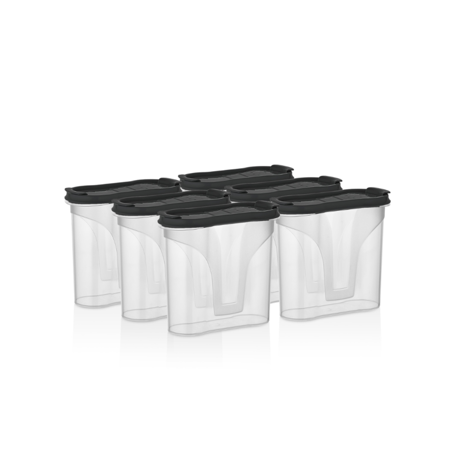 Set De 6 Pots D'Épices - Blanc Rangement cuisine
