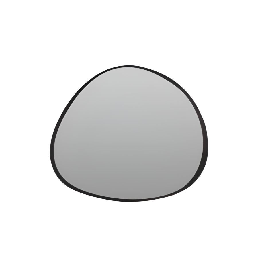 Miroir Organique 62,5X0,7X53,5Cm - Noir Décoration murale-ramadan
