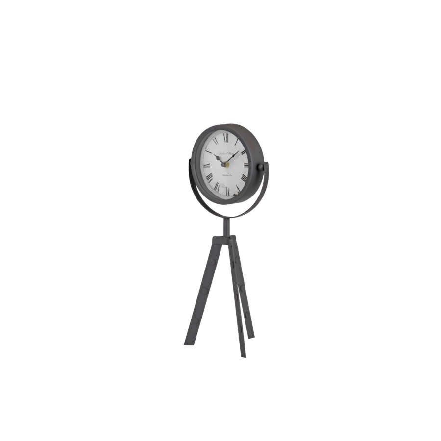 Horloge De Table Avec Support Métallique - Gris Décoration murale-ramadan