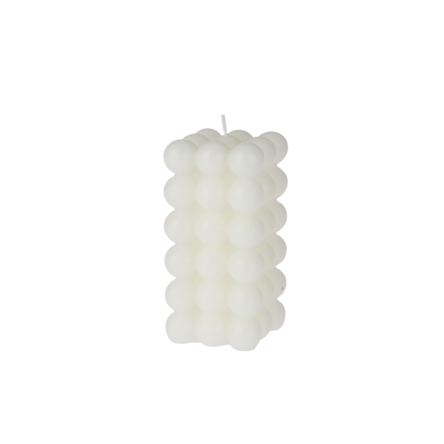 Bougie Carrée 6X6X12Cm - Blanc Cassé Bougies décoratives