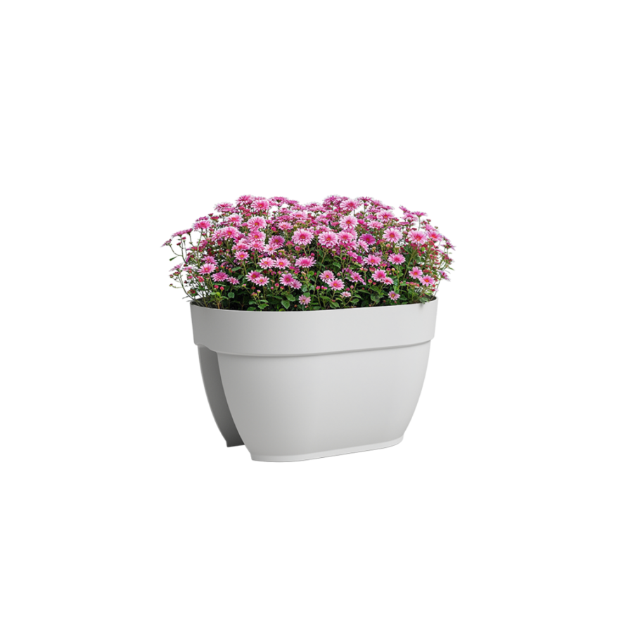 Pot Capri Campana Pour Balcon 40Cm - Blanc Soldes été vague 2