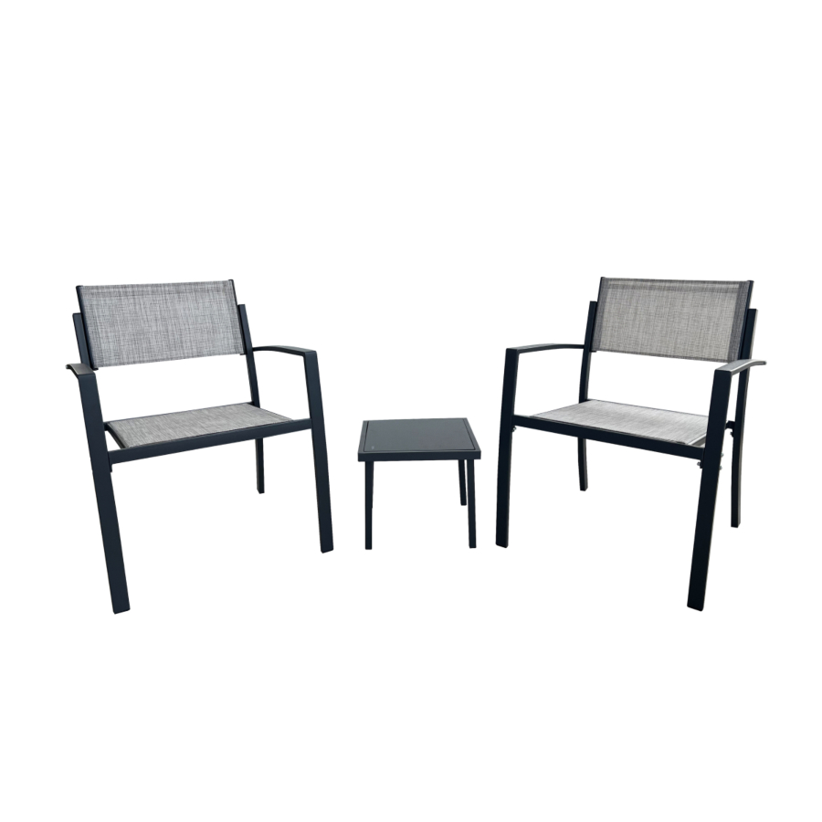 Set Balcon Chill Out - Gris Clair Déstockage