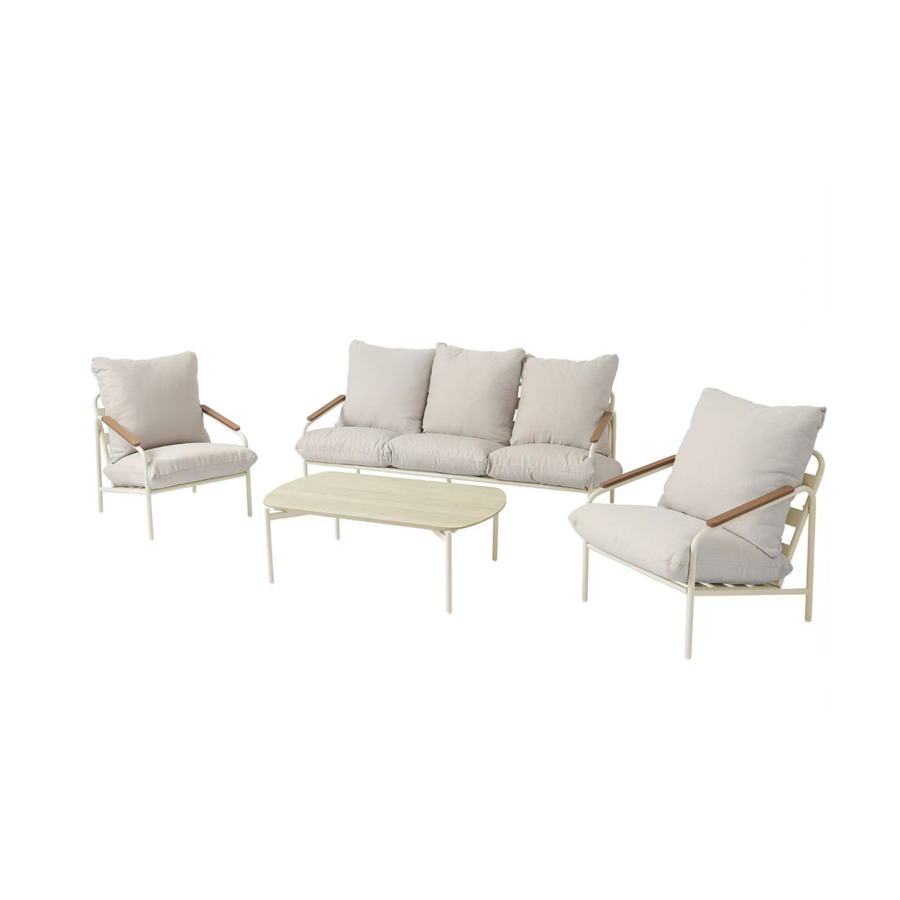 Salon De Jardin Bayside - Beige Les Bons Plans