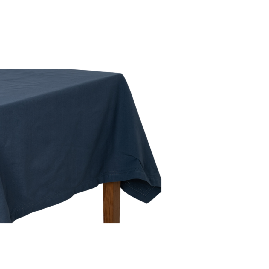 Nappe En Tissu Coton 140X180Cm - Bleu Textile