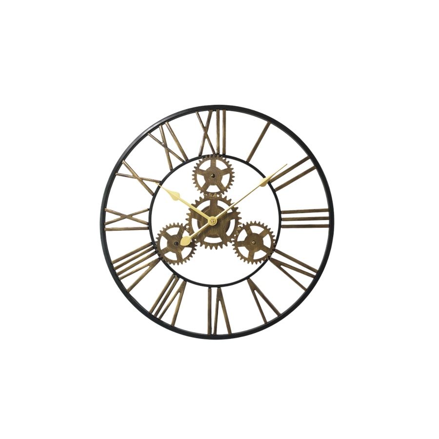 Horloge Murale 60X60X4,5Cm - Marron Soldes été
