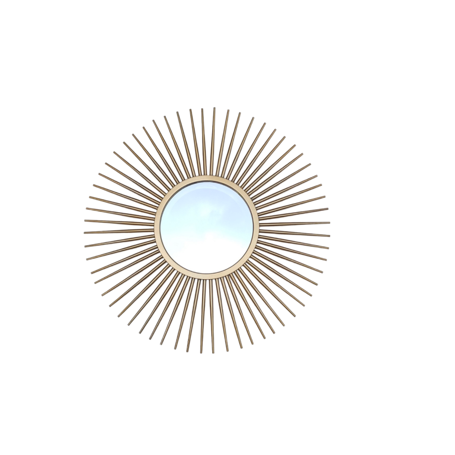 Miroir Decoratif 60Cm - Jaune Décoration