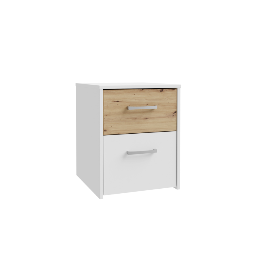 Table De Chevet Culgoa – Chêne / Blanc Chambre enfant