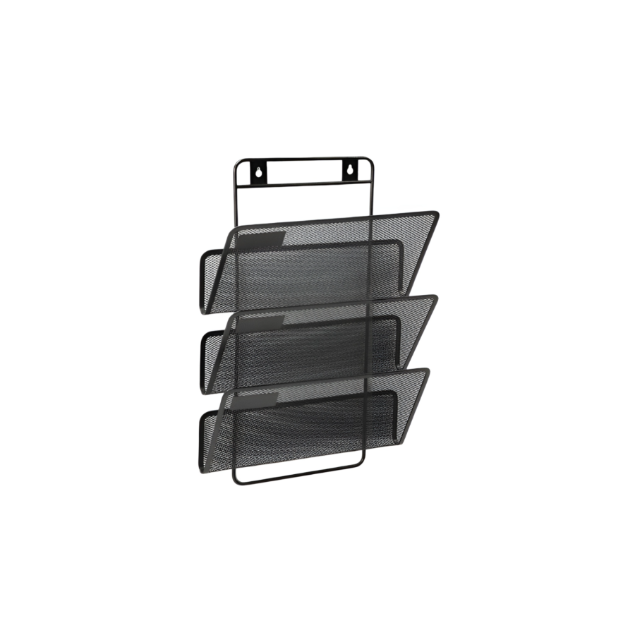 Porte-Revues Mural - Noir Set Accessoires Bureau