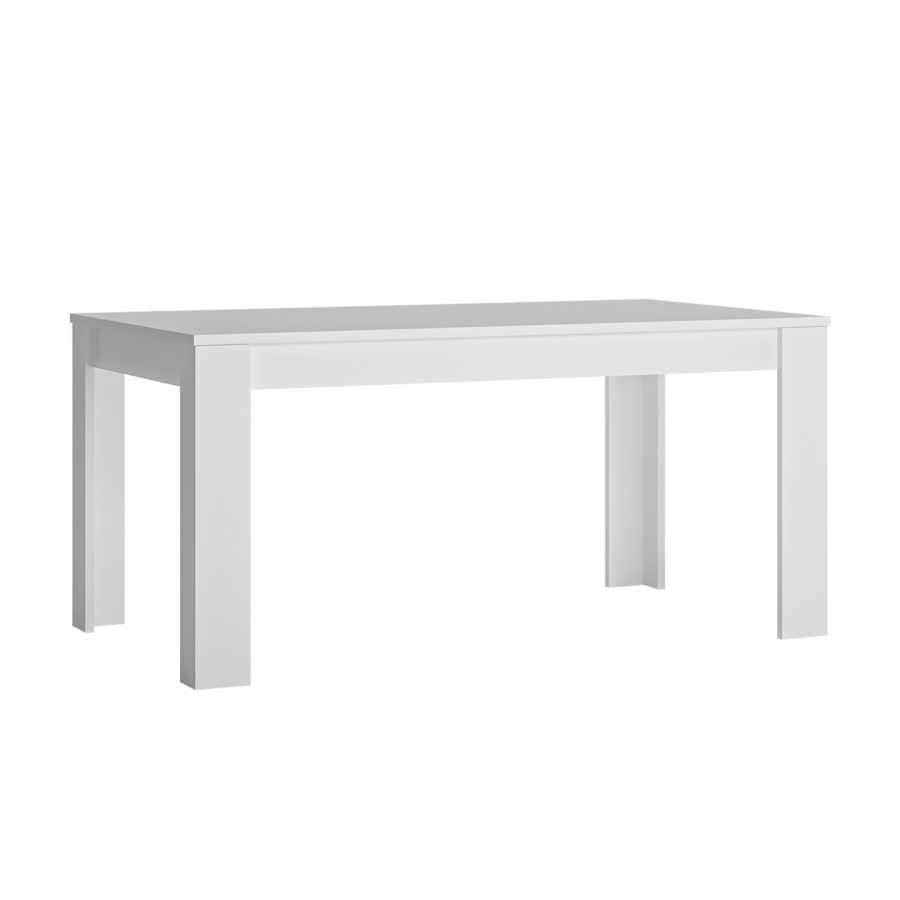 Table À Manger White Lyon Extensible 160-200Cm -Blanc Séjour
