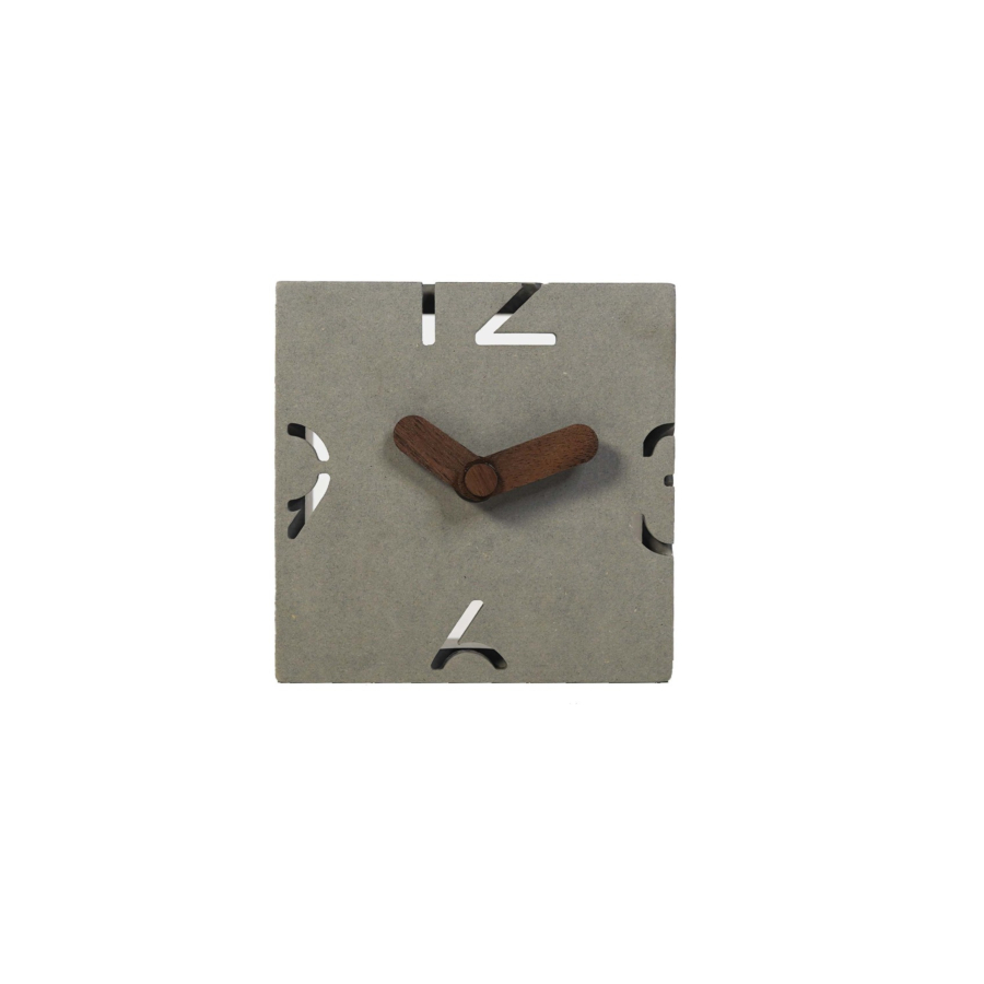 Horloge Murale 12X4.5X12Cm -Gris Offres Ramadanesques