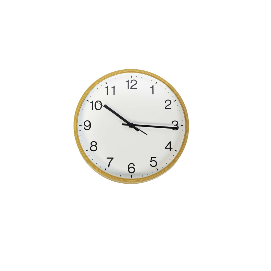 Horloge Murale 30.5X30.5X4Cm - Beige Clair Offres Ramadanesques