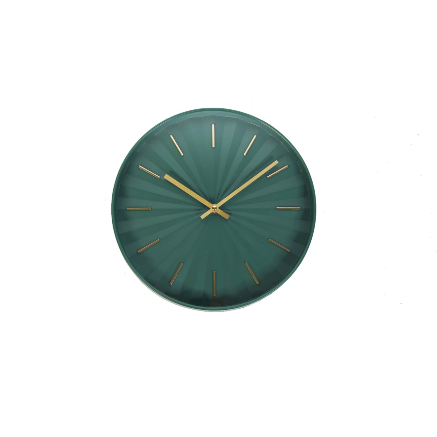 Horloge Murale 30.6X30.6X4.5Cm - Vert Foncé Offres Ramadanesques