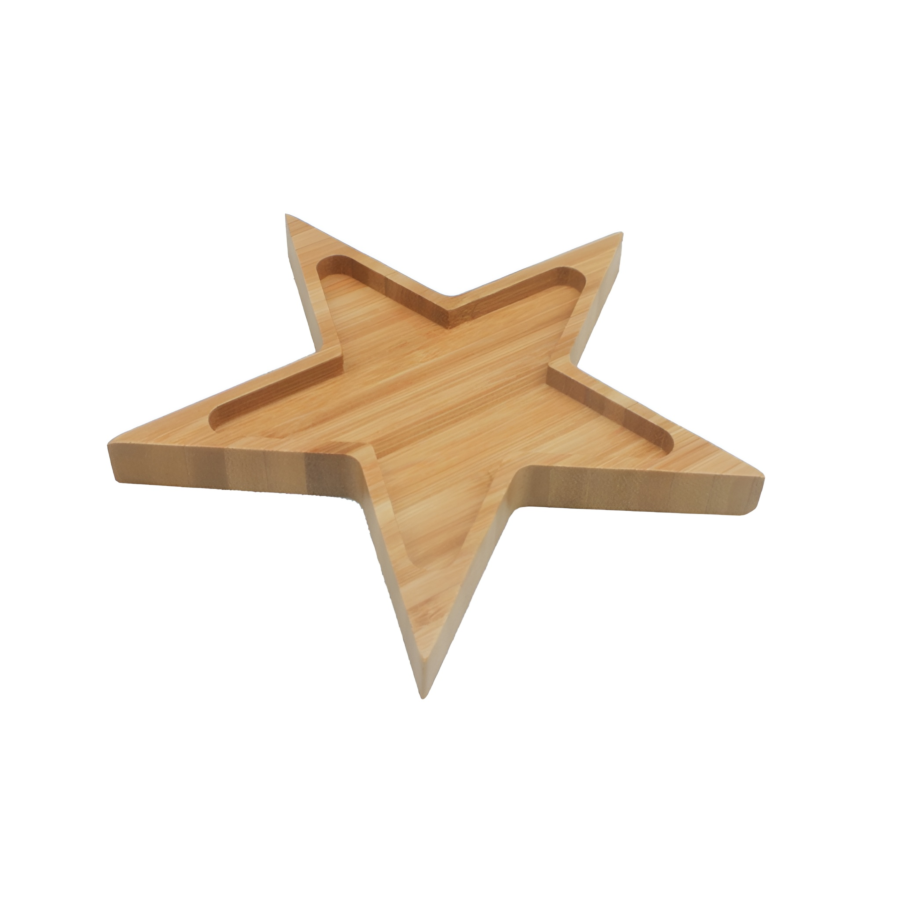 Plateau Étoile Bambou - Beige Offres Ramadan