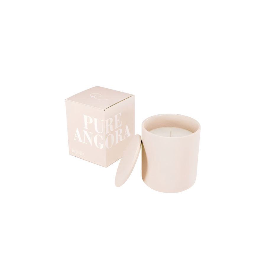 Bougie Parfumée En Porcelaine Avec Couvercle - Rose Décoration
