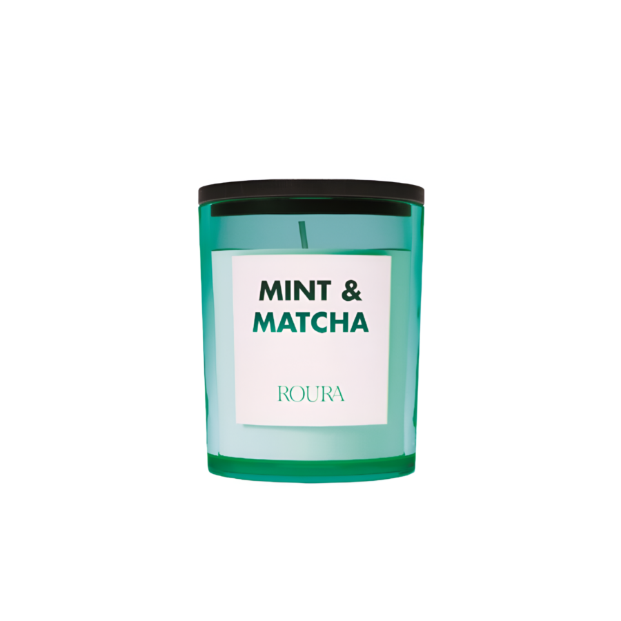 Bougie Parfumée En Porcelaine Avec Couvercle - Vert Eau Décoration