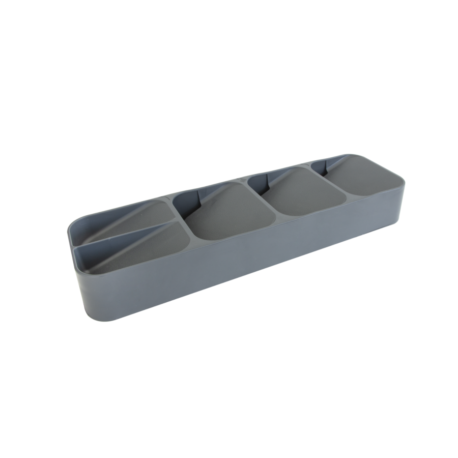 Organisateur Compact De Couverts 5 Cellules - Gris Rangement cuisine