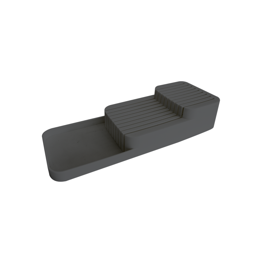 Organisateur De Couteaux À 2 Niveaux - Gris Foncé Rangement cuisine