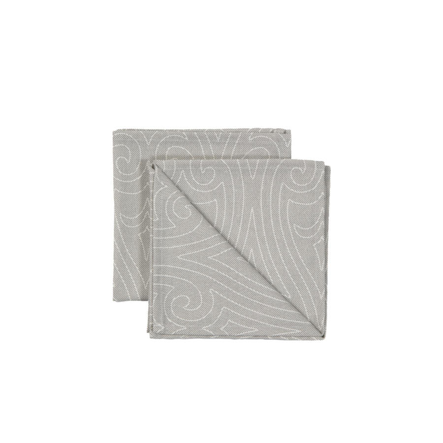 Pack 2 Serviettes 38X38 - Gris Textile