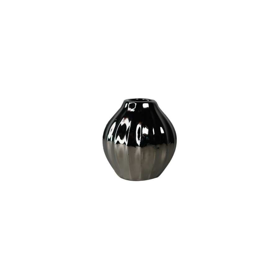 Vase Comtemporain - Argenté Décoration