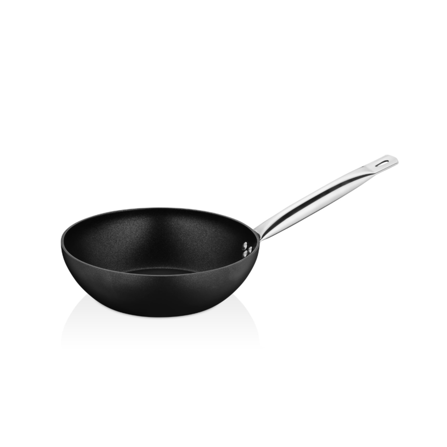 Wok Antiadhésif Prochef 28×8 Cm - Noir Offres Ramadan