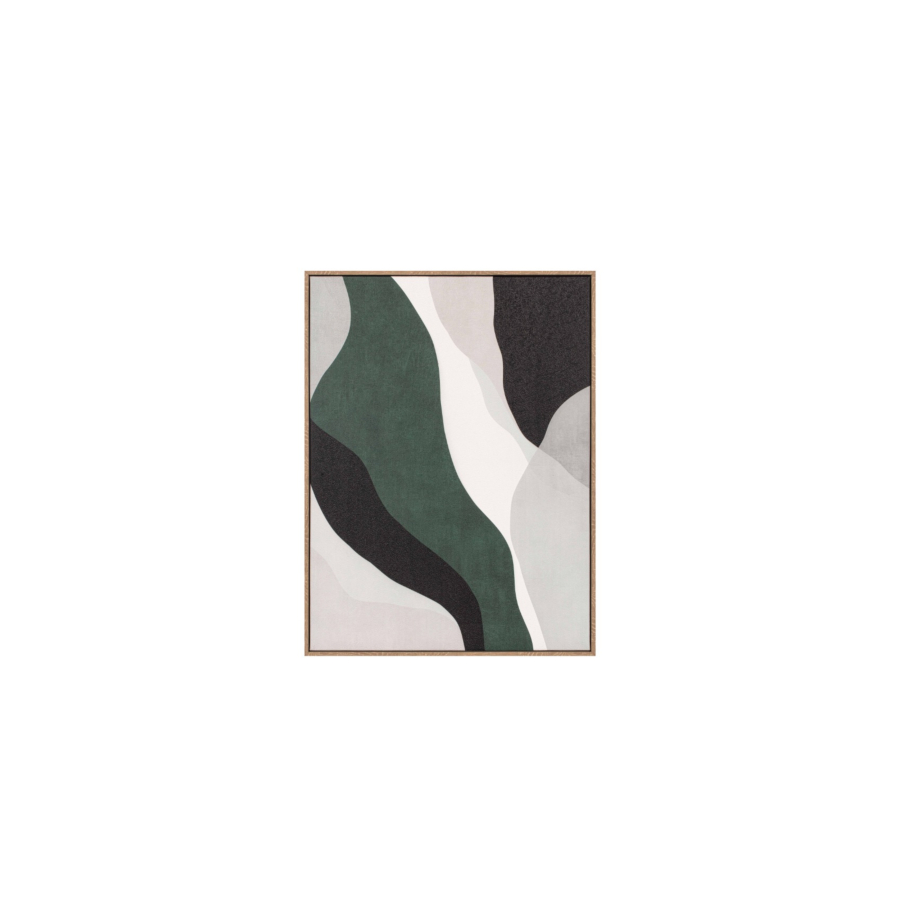 Tableau Abstrait Avec Cadre 60X80X2,8 - Multicouleur Décoration