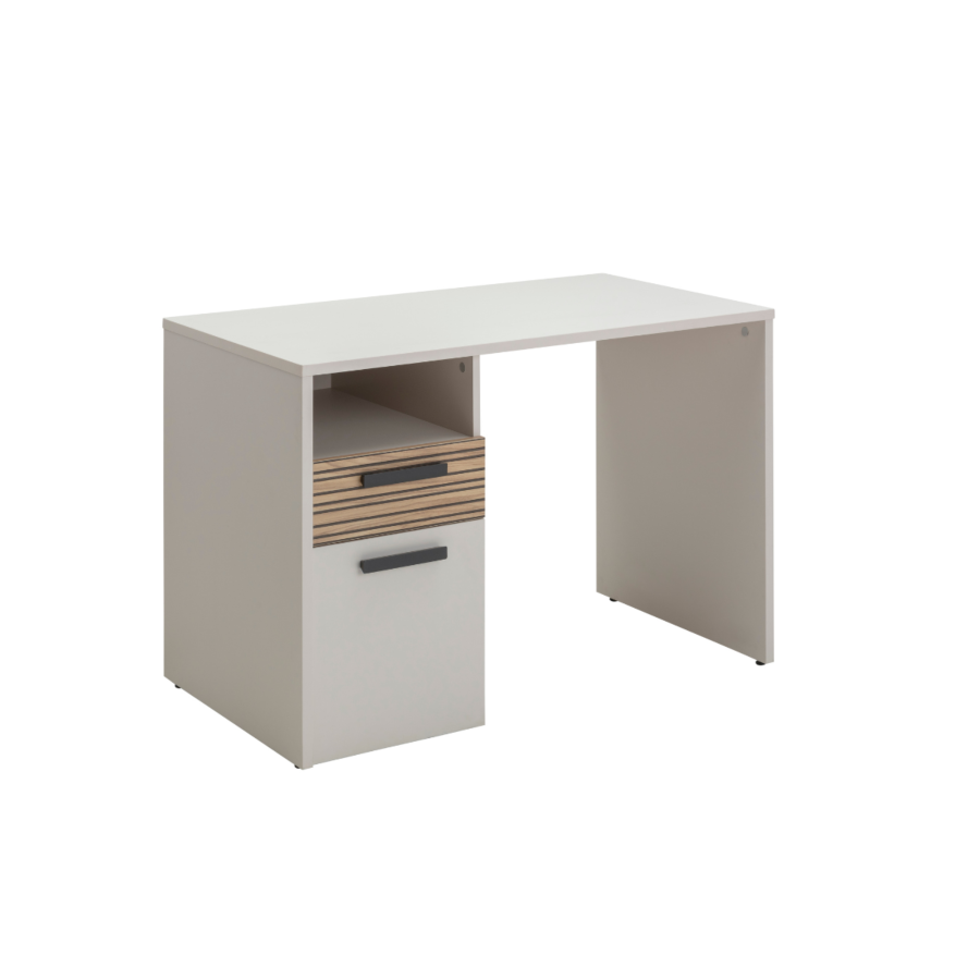 Bureau Bravo - Blanc / Chêne Bureaux