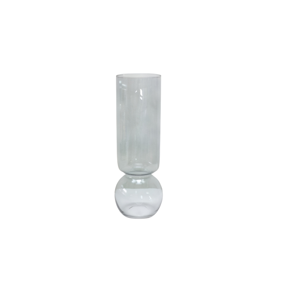 Vase Horizon En Verre 10X10X27.7Cm - Gris Vases décoratifs