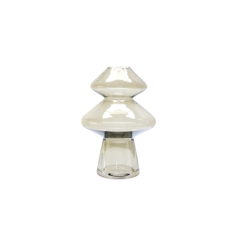 Vase Champignon 16X16X23Cm - Marron Vases décoratifs