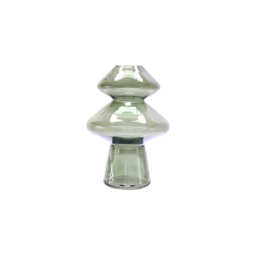 Vase Champignon 16X16X23Cm - Vert Vases décoratifs