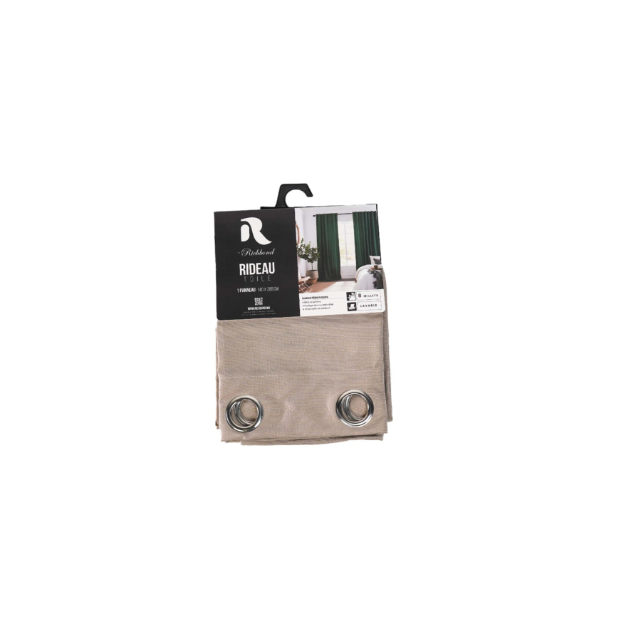 Rideau Toile 140X280Cm - Taupe Essentiel HIVER