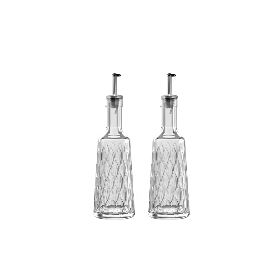 Set 2 Huilieres Leafy - Blanc Art de la table