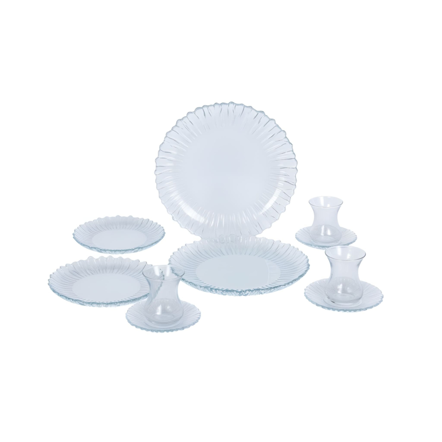Set De 19 Pièces Goûter Aurora - Blanc Art de la table