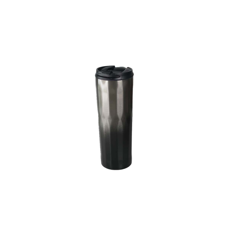 Mug Isothermique Glassy 2 Parois Acier Inoxydable 500Ml- Noir Art de la table