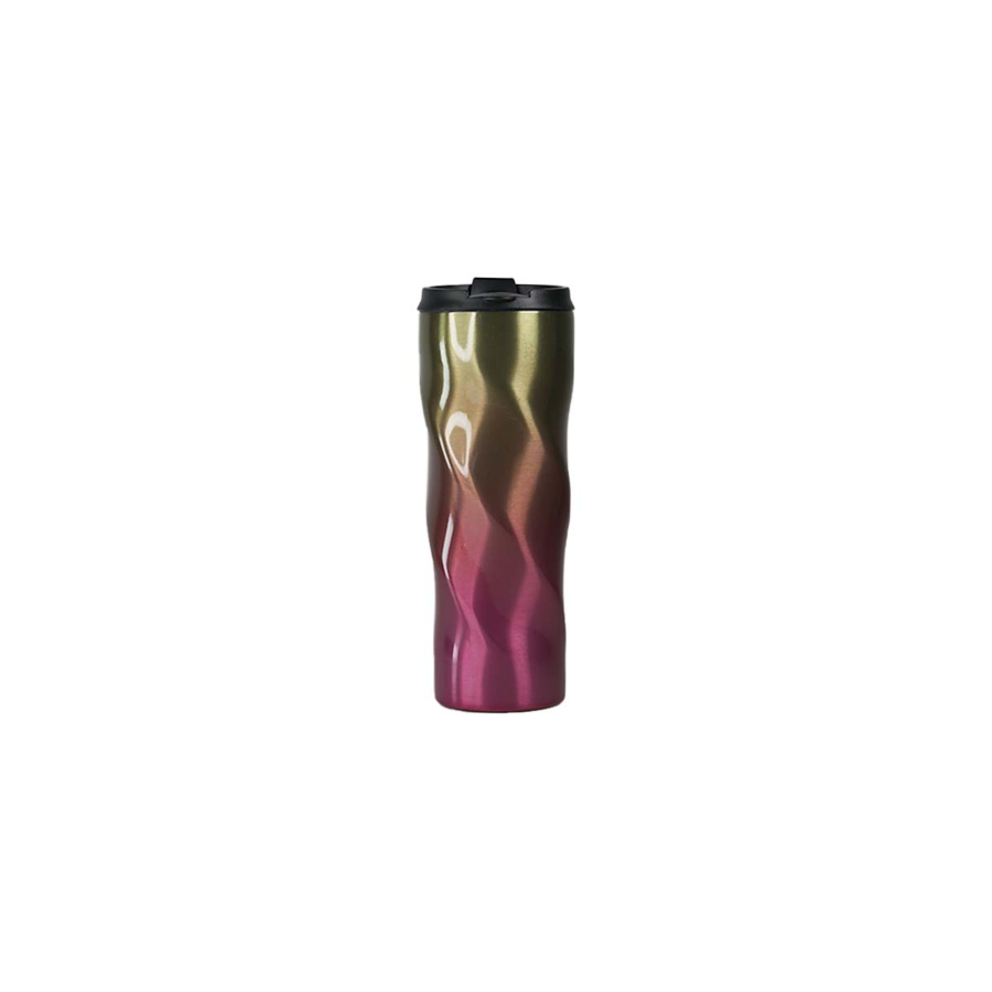 Mug Wavy Isothermique 2 Parois Acier Inoxydable 500 Ml - Rose Art de la table